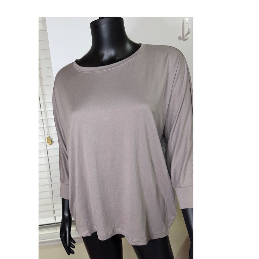 Barefoot Dreams Malibu Sun-Bleached Knit Light Dolman Pullover Beach Rock XS